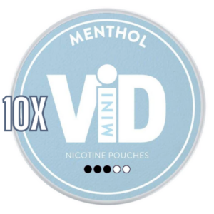 10 cans of VID Menthol Mini