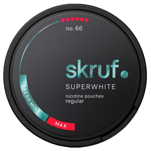 Skruf Superwhite Fresh Mint MAX no. 66 20mg